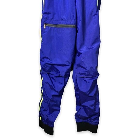 Vintage WILD THINGS Ski Snow Suit in Blue and Neon Yellow - Picture 4 of 15